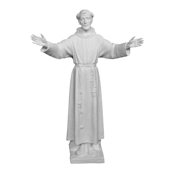 Francis Of Assisi Marble Statue